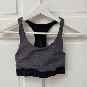 Lululemon Black and Grey sports bra